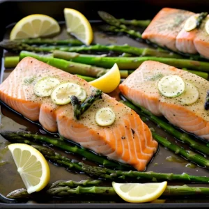 One-Pan Baked Salmon and Veggies recipe