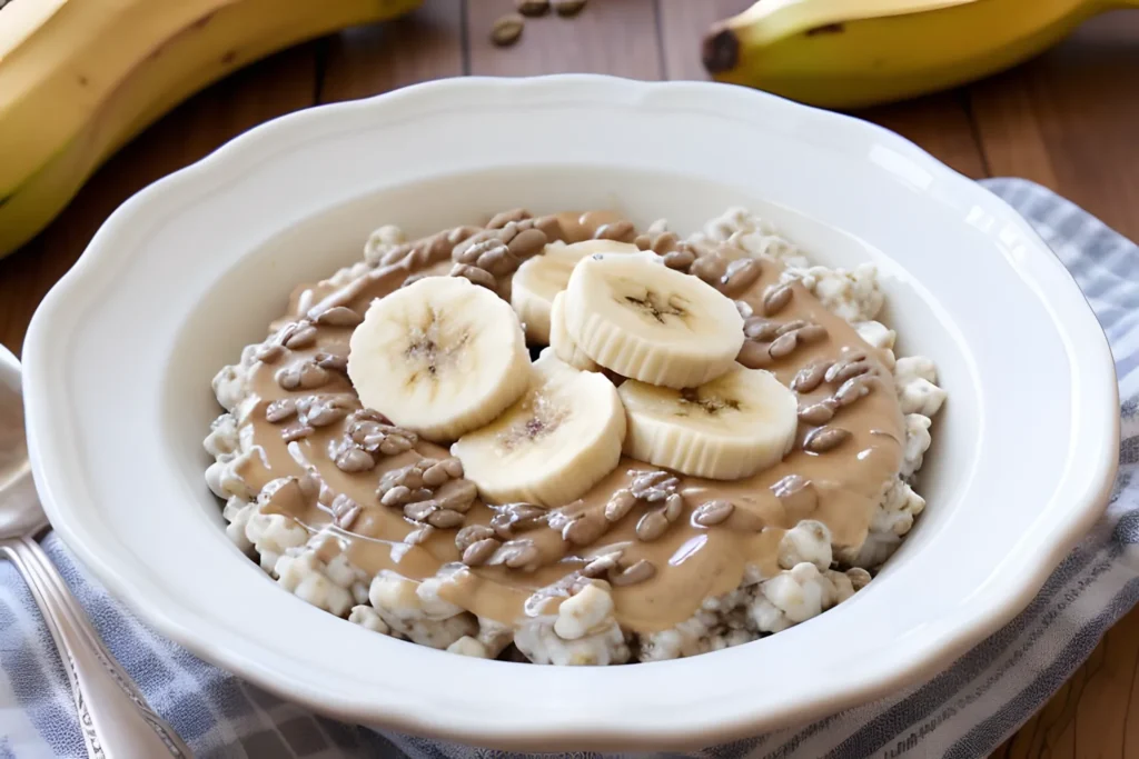 Peanut Butter Banana Cottage Cheese Bowl