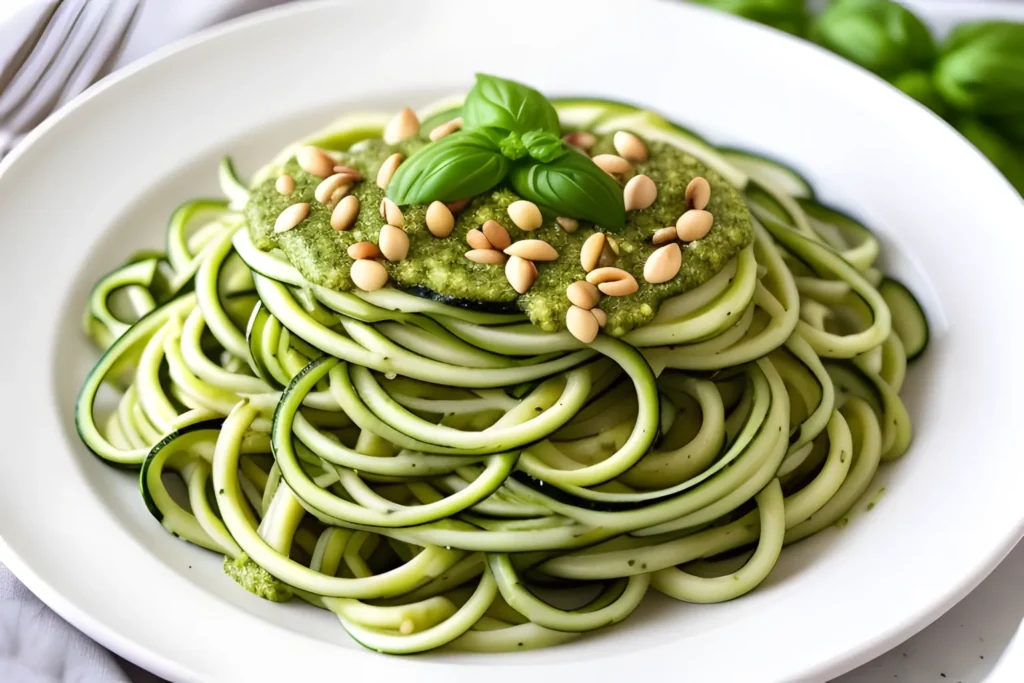 Zucchini Noodles with Pesto