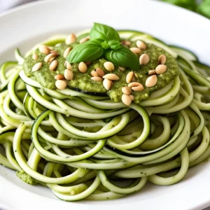 Zucchini Noodles with Pesto